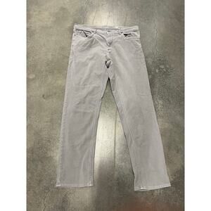 Faherty Stretch Terry 5-Pocket Pants Men's 36x32 Gray Slim-Fit Casual Adult